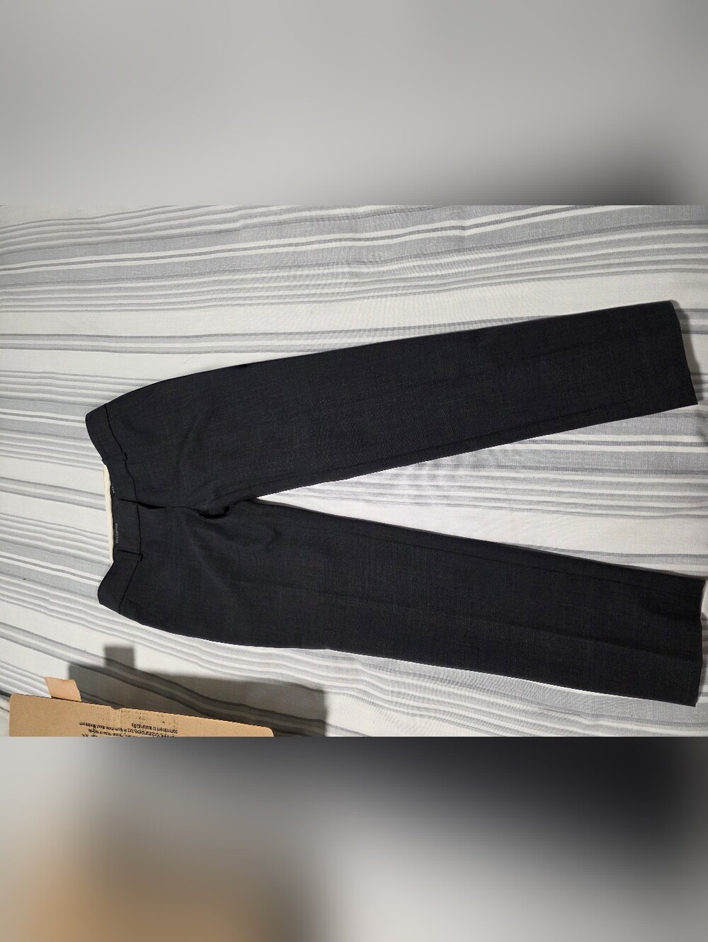 Anne Taylor Classic Straight-Leg Dress Pants in Charcoal